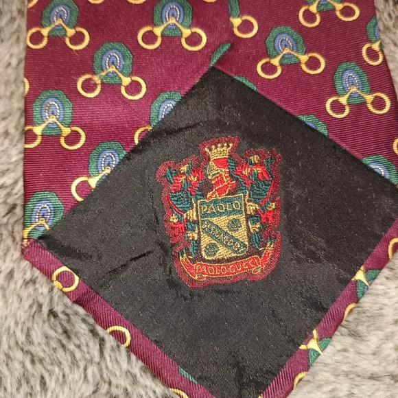 GUCCI Designed By Paolo Gucci Men's Vintage Silk Tie - Picture 3 of 4